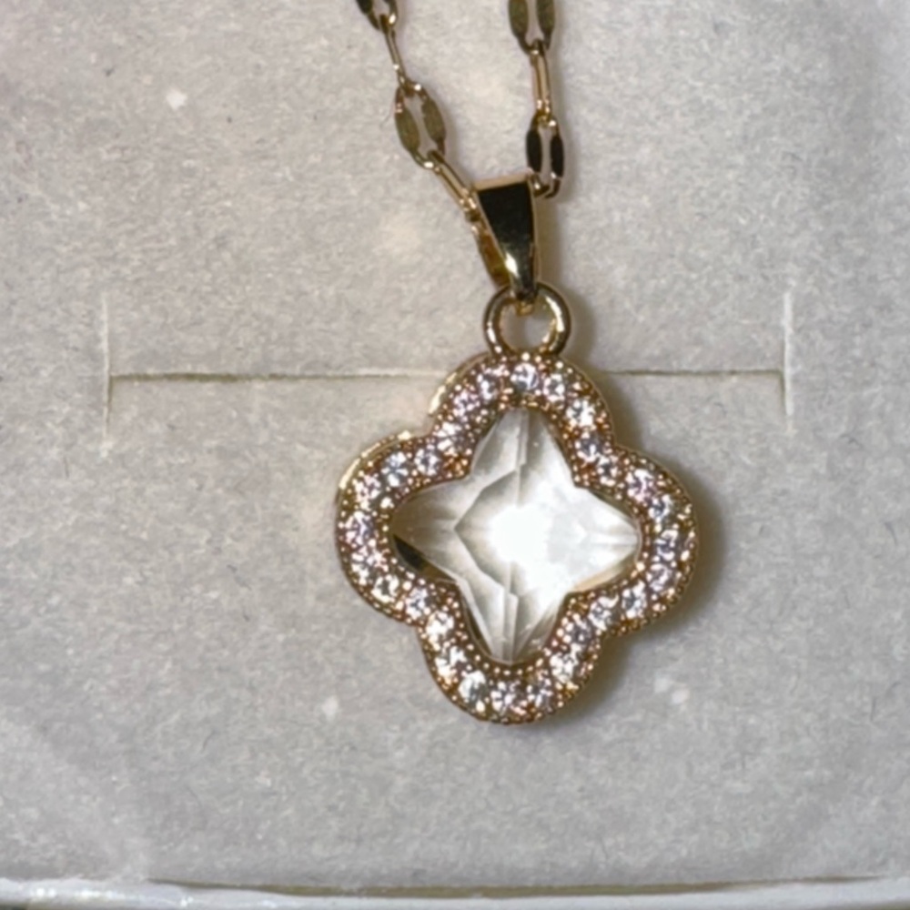 Gold and Silver Pendant Necklace